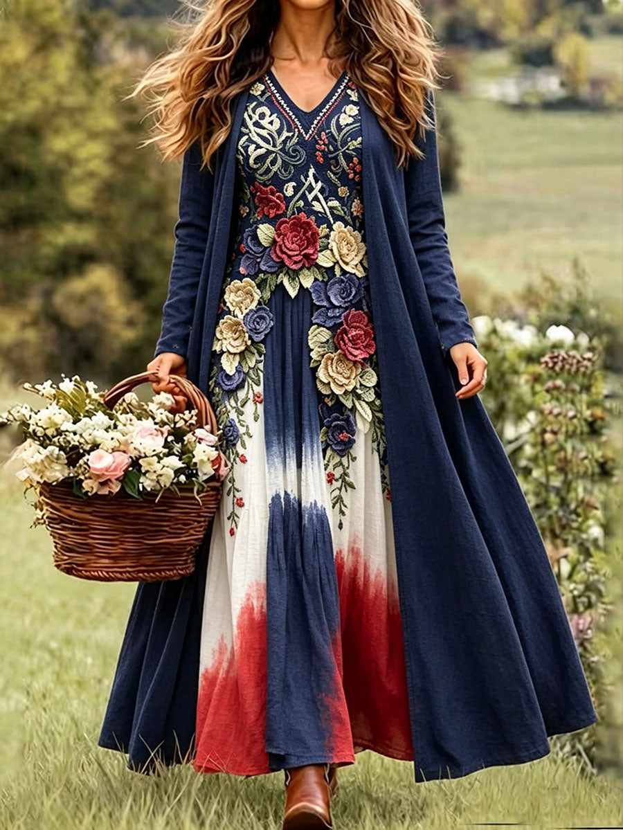 Kvinner Skandinavi Style Nordic Floral Art Printede Sets