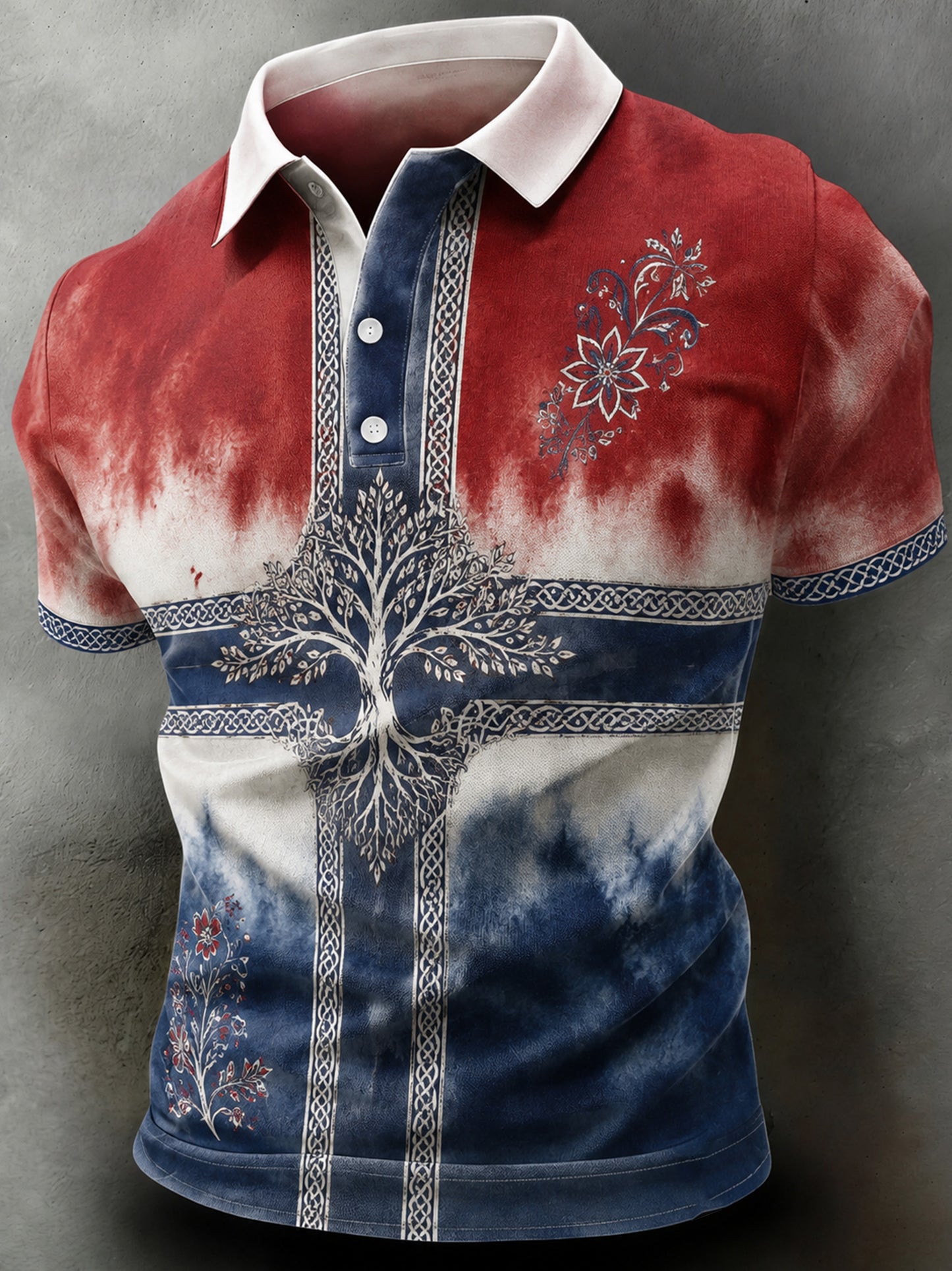 Men's Football Match Cheer Jersey with Art Print