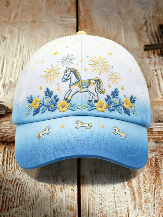 Unisex art print hat with a Swedish National Day motif