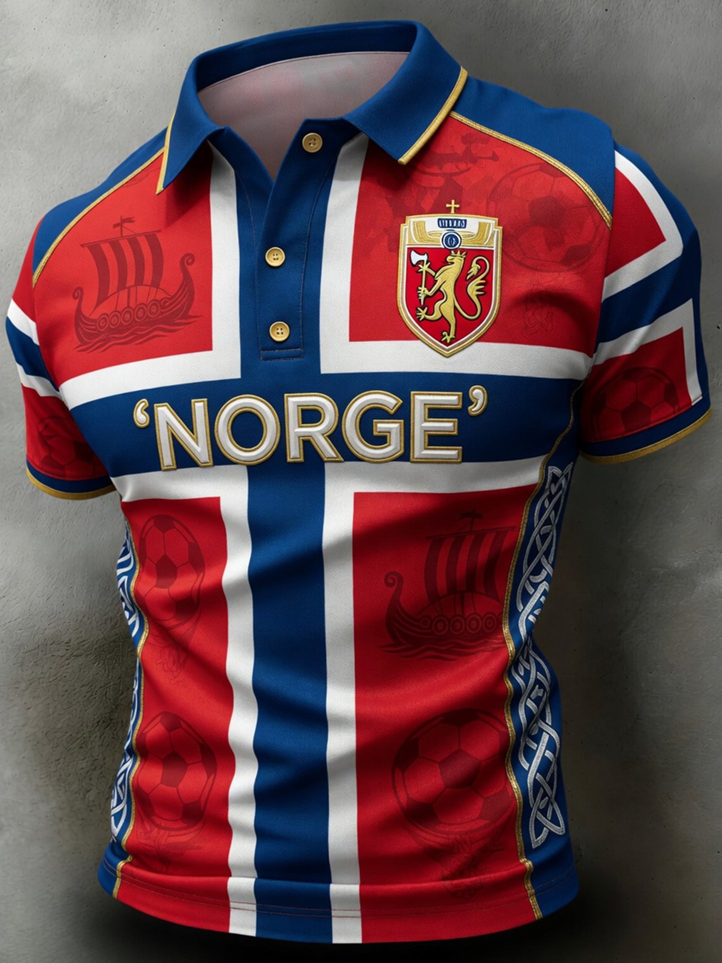 Men's Norway Football Match Cheering Art Print T-Shirt