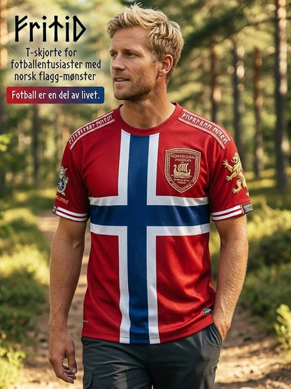 Retro Norwegian Football Fan Everyday T-Shirt