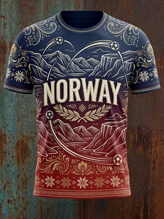 Men's Norway Graphic Football T-Shirt