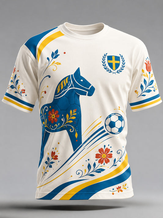 Men's Football Supporter Art Print - Short Sleeve T-Shirt