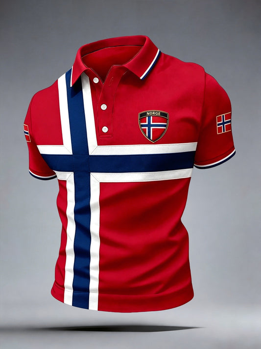 Herr Norge Poloskjorte