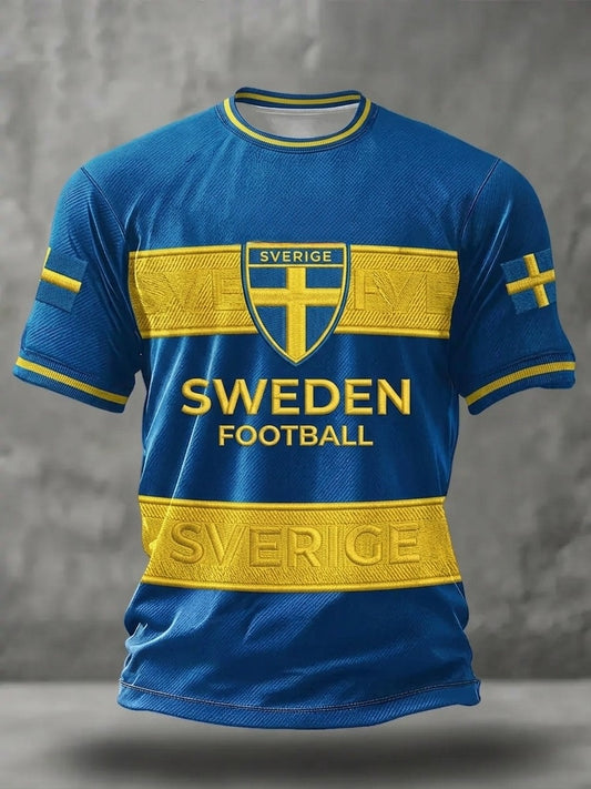 Men's Swedish short-sleeved football shirt