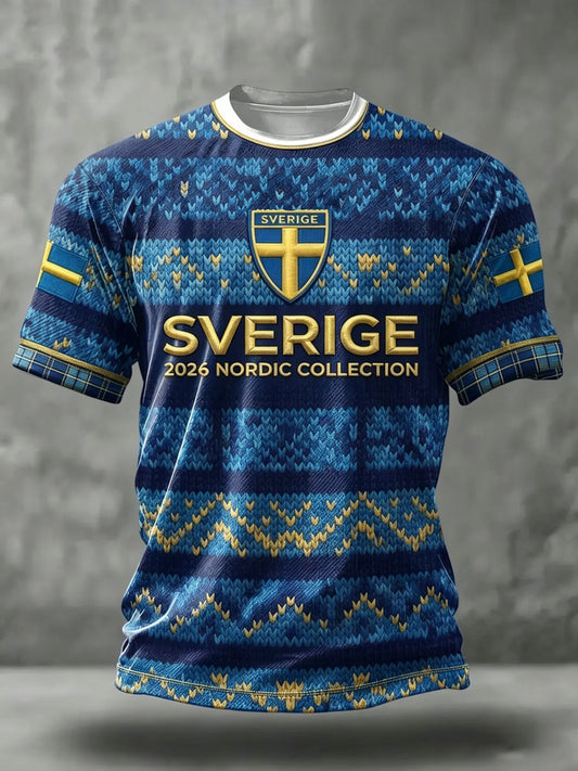 Men's Swedish short-sleeved football shirt