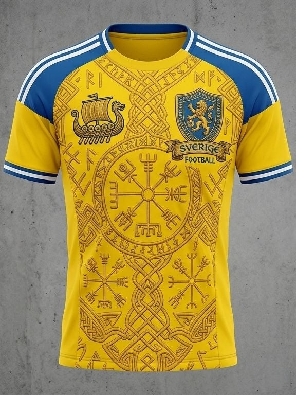 Herrtröja med tryck: Svensk fotbollslärd 2026