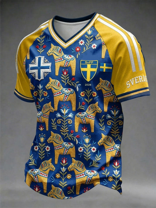 Men's T-shirt with print: Swedish Football Scholar 2026
