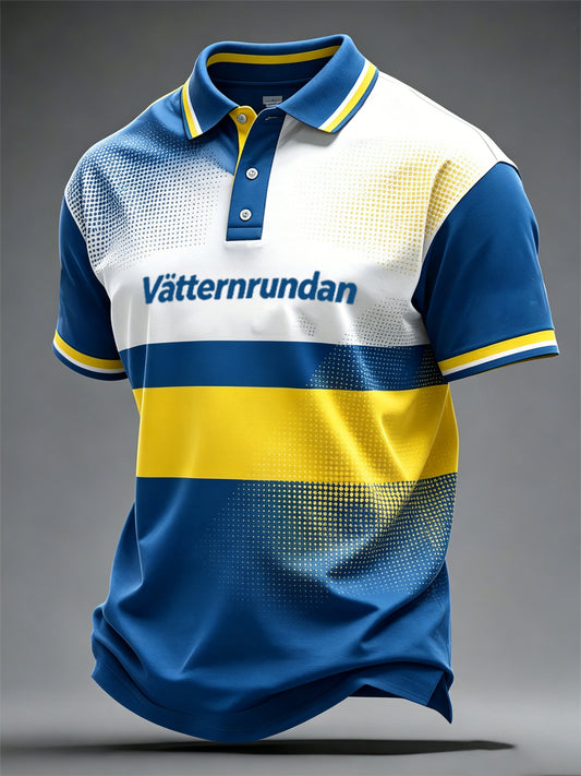 Men's Cycling Week in Sweden Print Casual Top