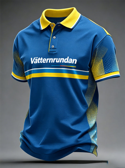 Men's Cycling Week in Sweden Print Casual Top