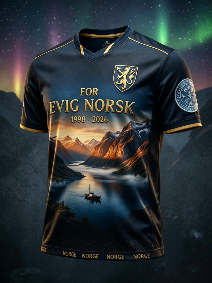 Retro Norge 2026 Fotballfan Fritids-T-skjorte
