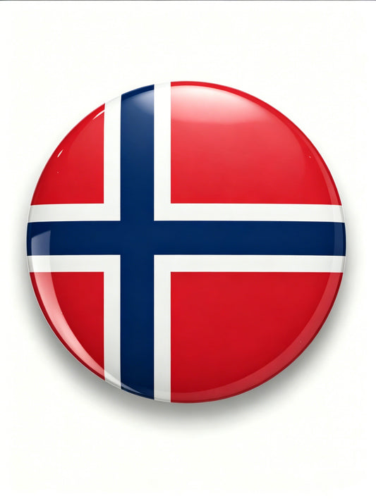 Unisex Norge Fotballkamp Heiar Kunsttrykk Merke