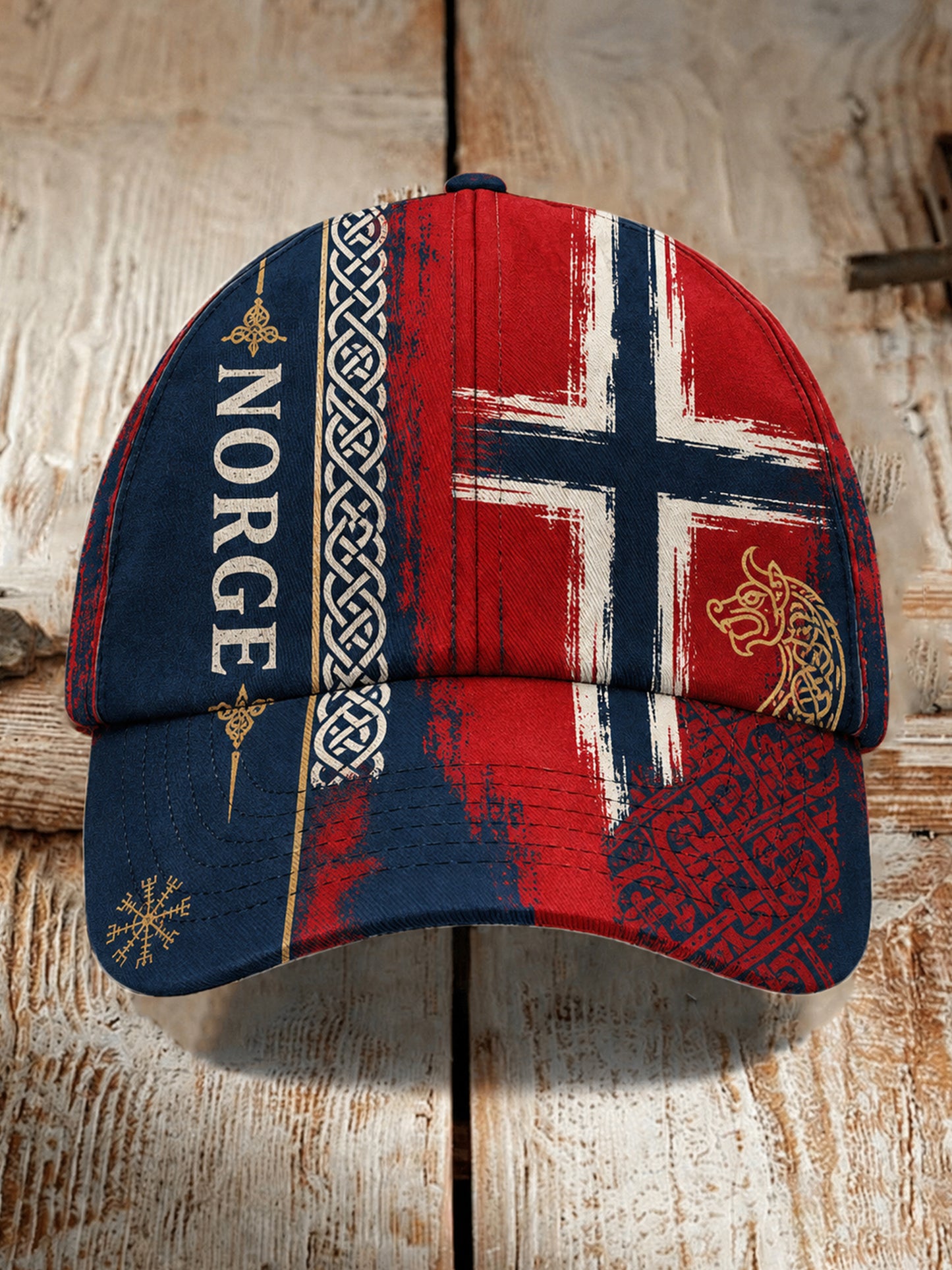 Unisex norsk fotballfan-kultur og heiarop kunsttrykk lue