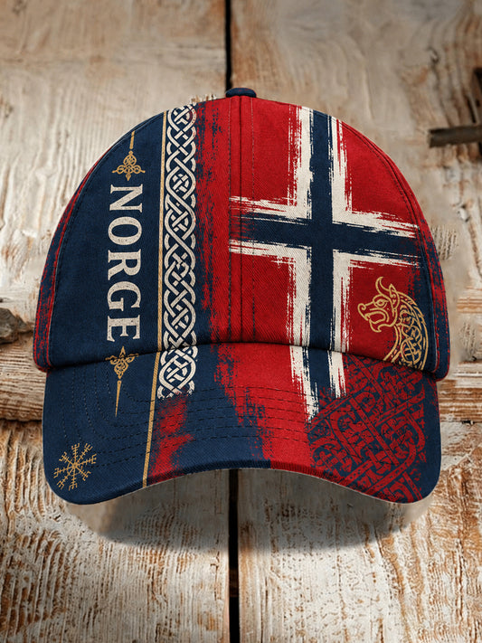 Unisex norsk fotballfan-kultur og heiarop kunsttrykk lue
