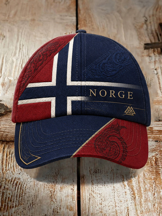 Unisex norsk fotballfan-kultur og heiarop kunsttrykk lue