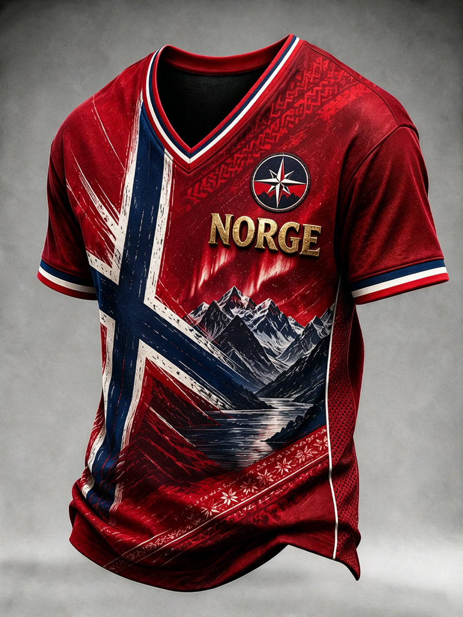 Retro norsk fotball T-shirt
