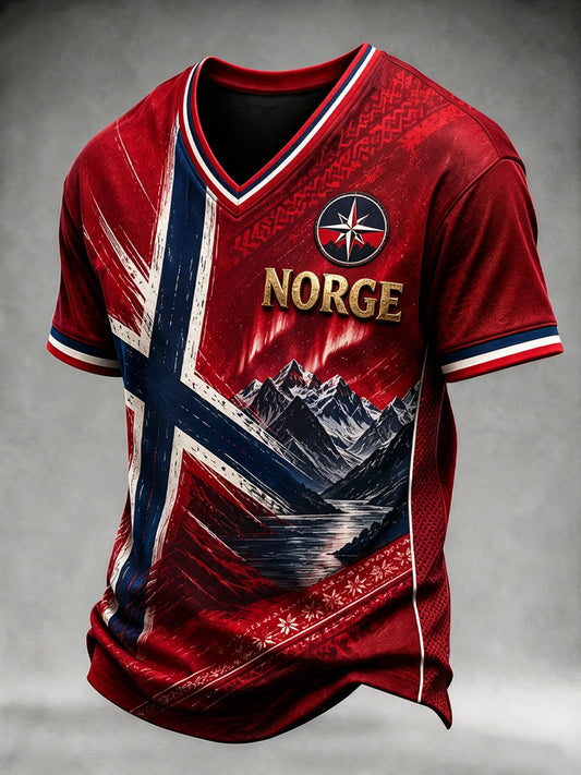 Retro norsk fotball T-shirt