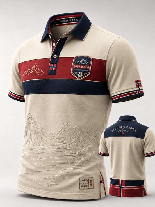 Retro norsk fotballstripet kunstslipover i strøkfull stil fra 2026