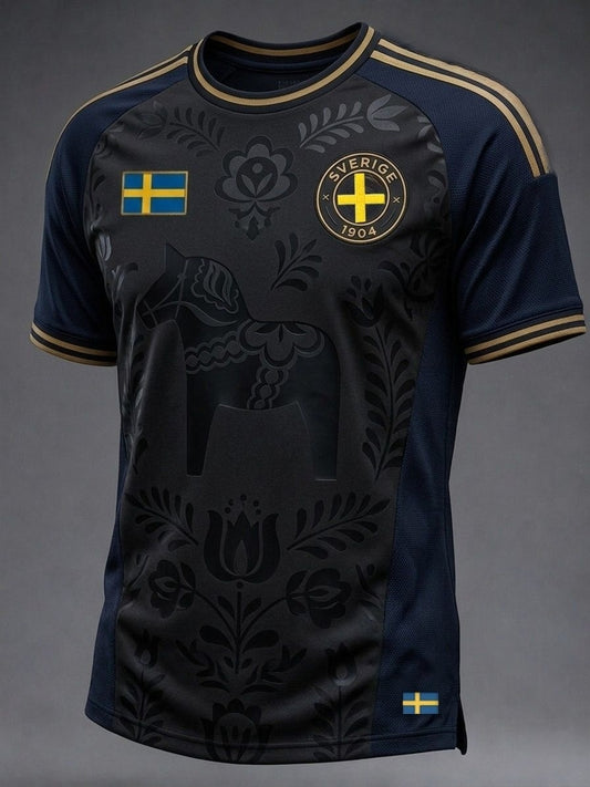 Herrtröja med tryck: Svensk fotbollslärd 2026