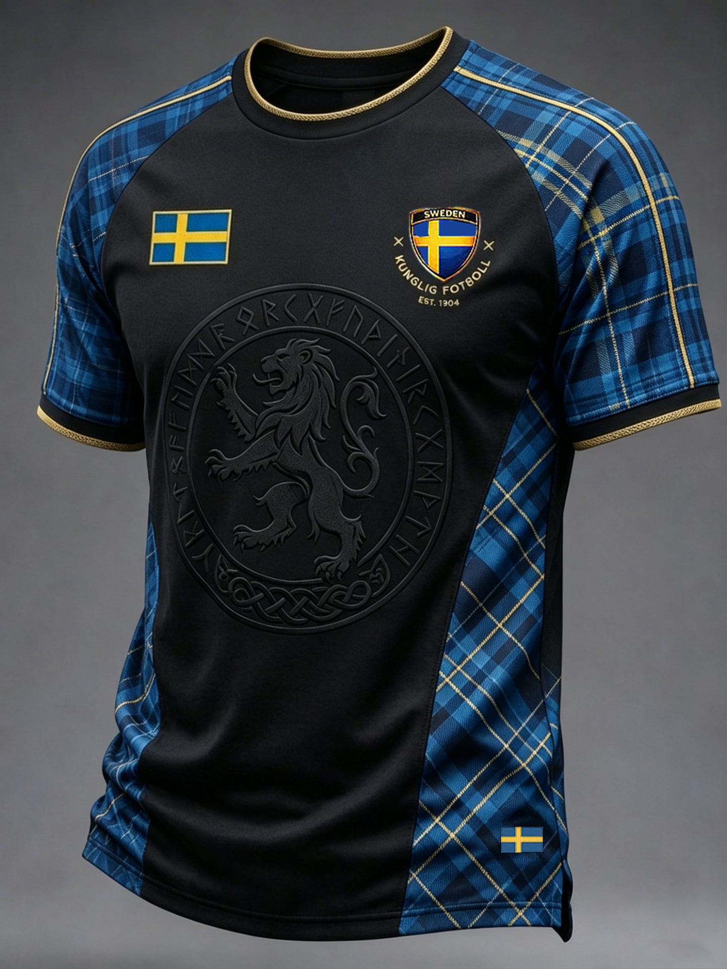 Herrtröja med tryck: Svensk fotbollslärd 2026