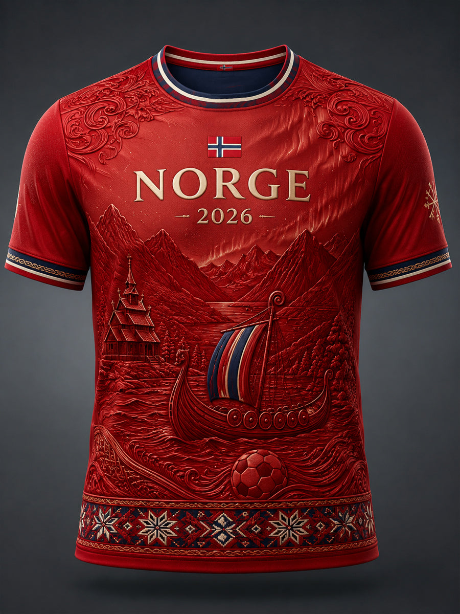 Retro norsk angrepsspillerslagsåle i tøy