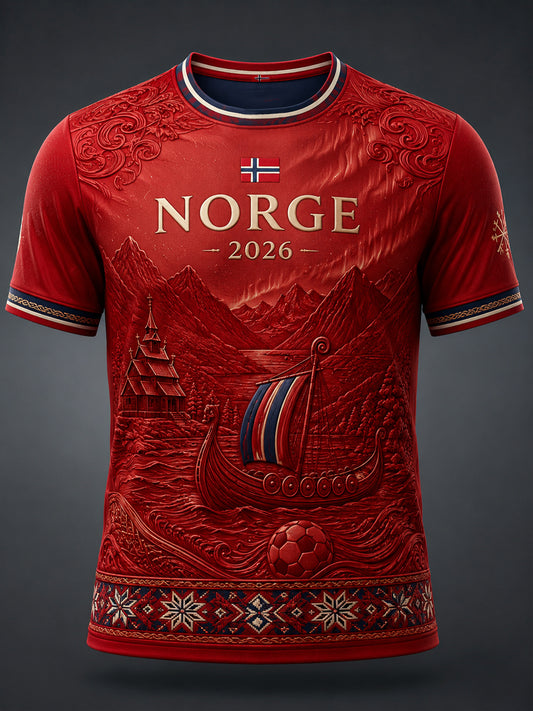 Retro norsk angrepsspillerslagsåle i tøy