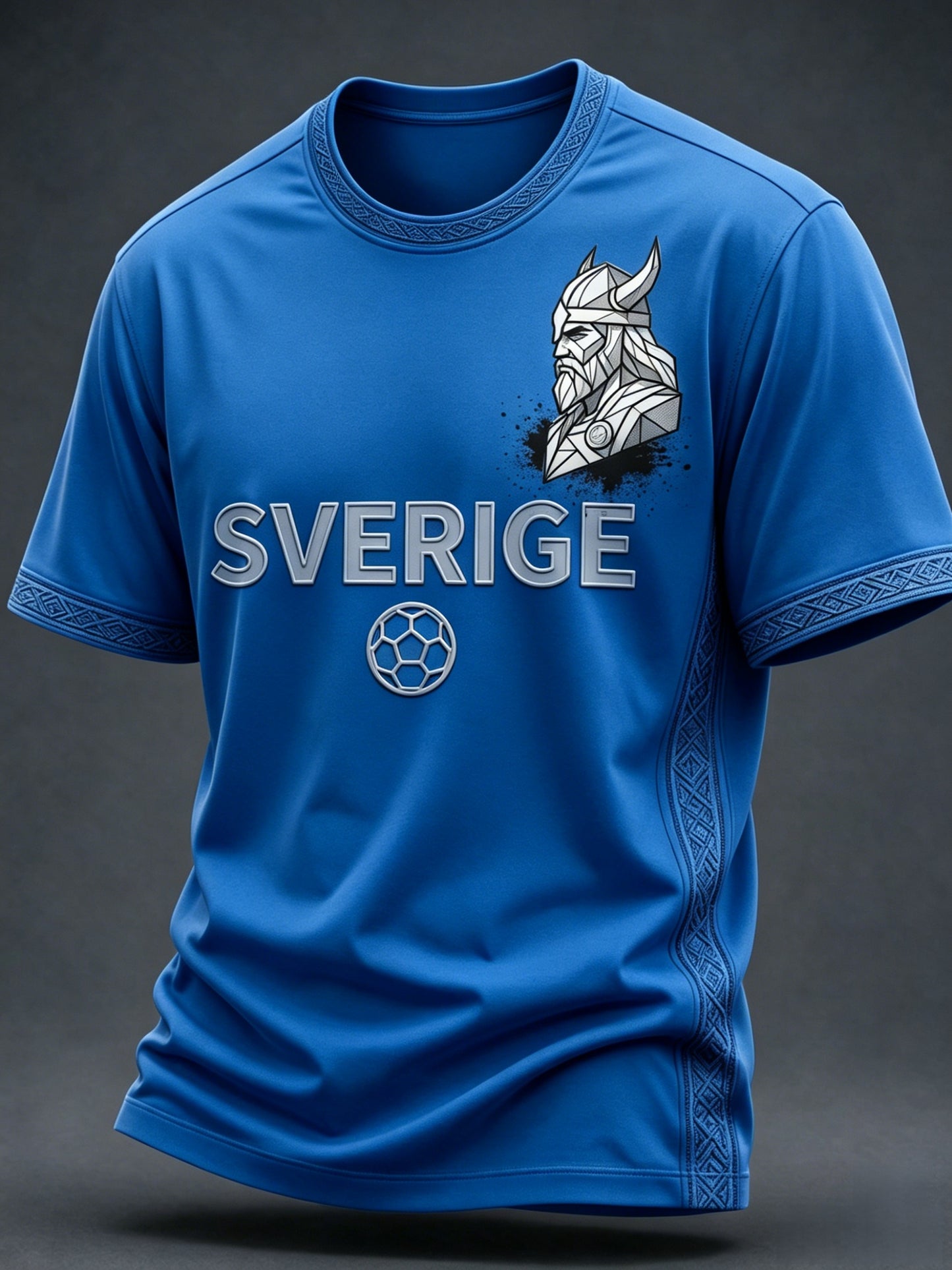 Herrar Retro Svensk Fotbollslärd 2026 Tryckt Avslappnad T-shirt med Kort Ärm