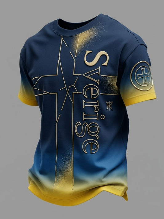 Herrar Retro Svensk Fotbollsläkare 2026 Tryckt T-shirt med Kort Ärm