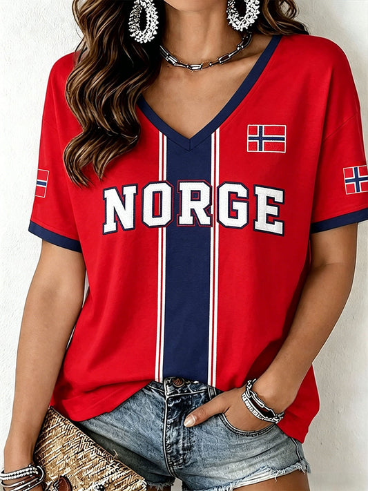 Kvinner Norge T-skjorte