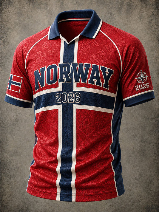Herrlig Norge Fotball Fritids Sportstil Unisex T-skjorte