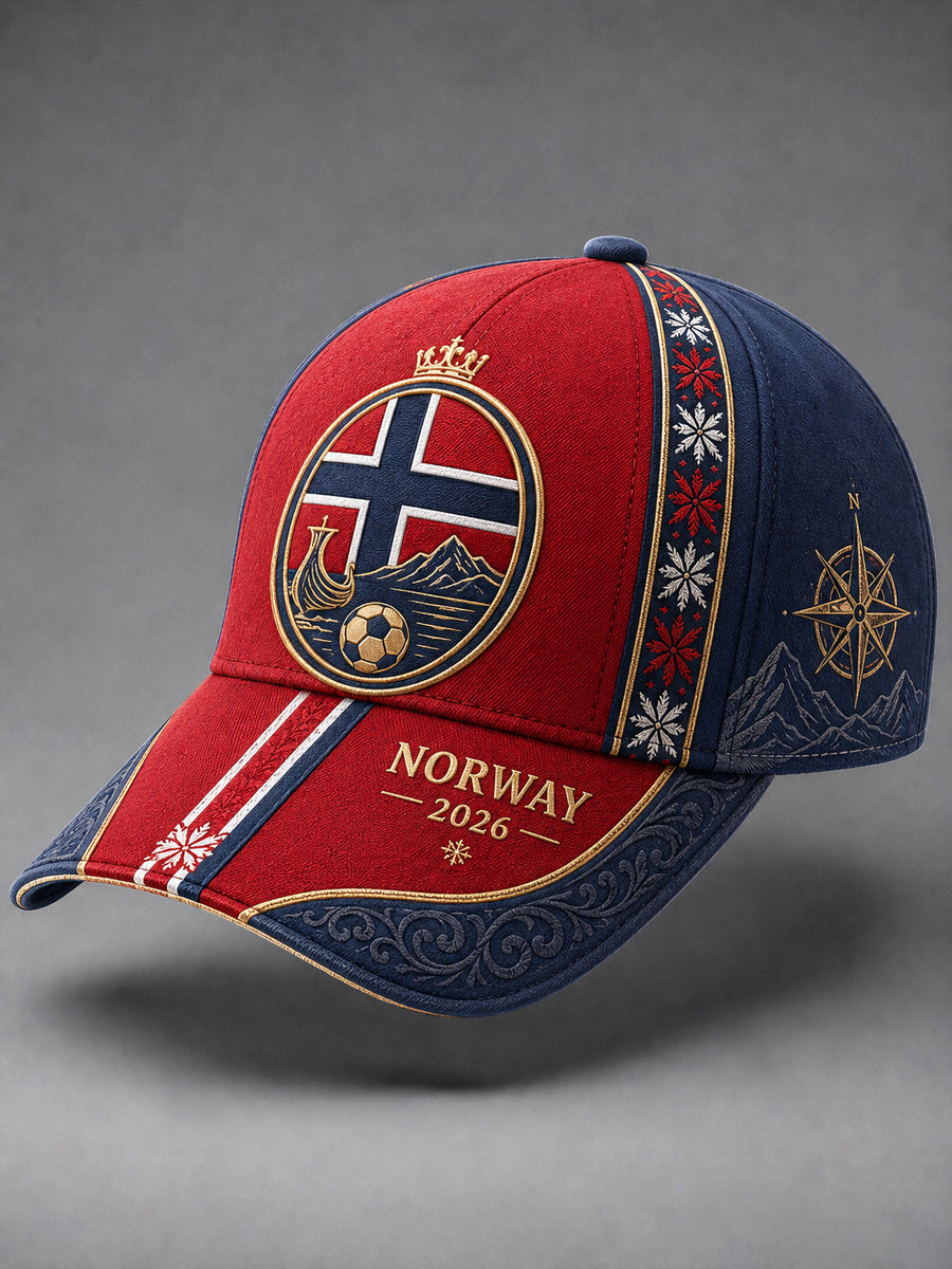 Unisex 2026 Norge Fotball Basebalklubbhat
