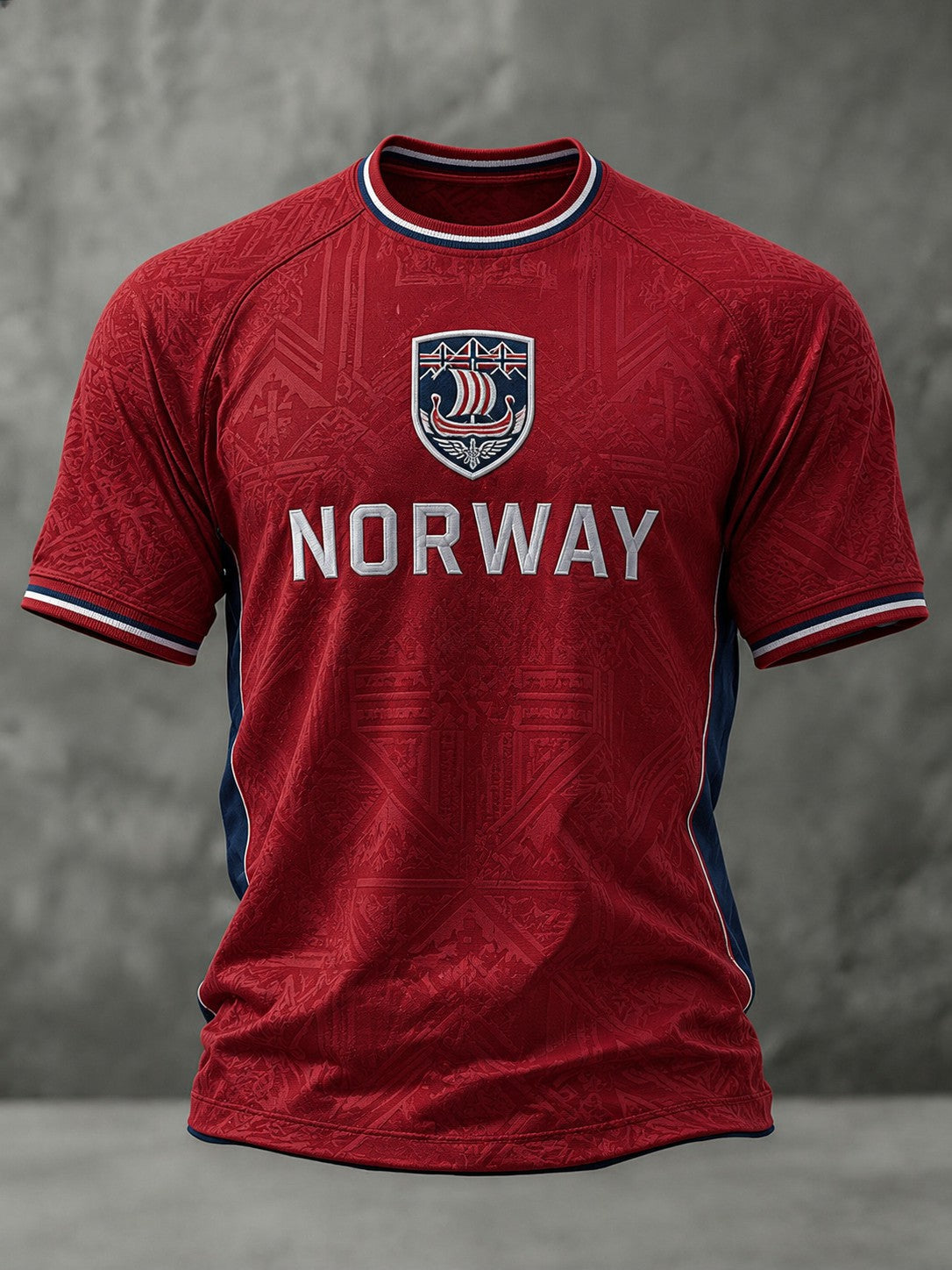 Menns Norge Fotball T-skjorte med trykk