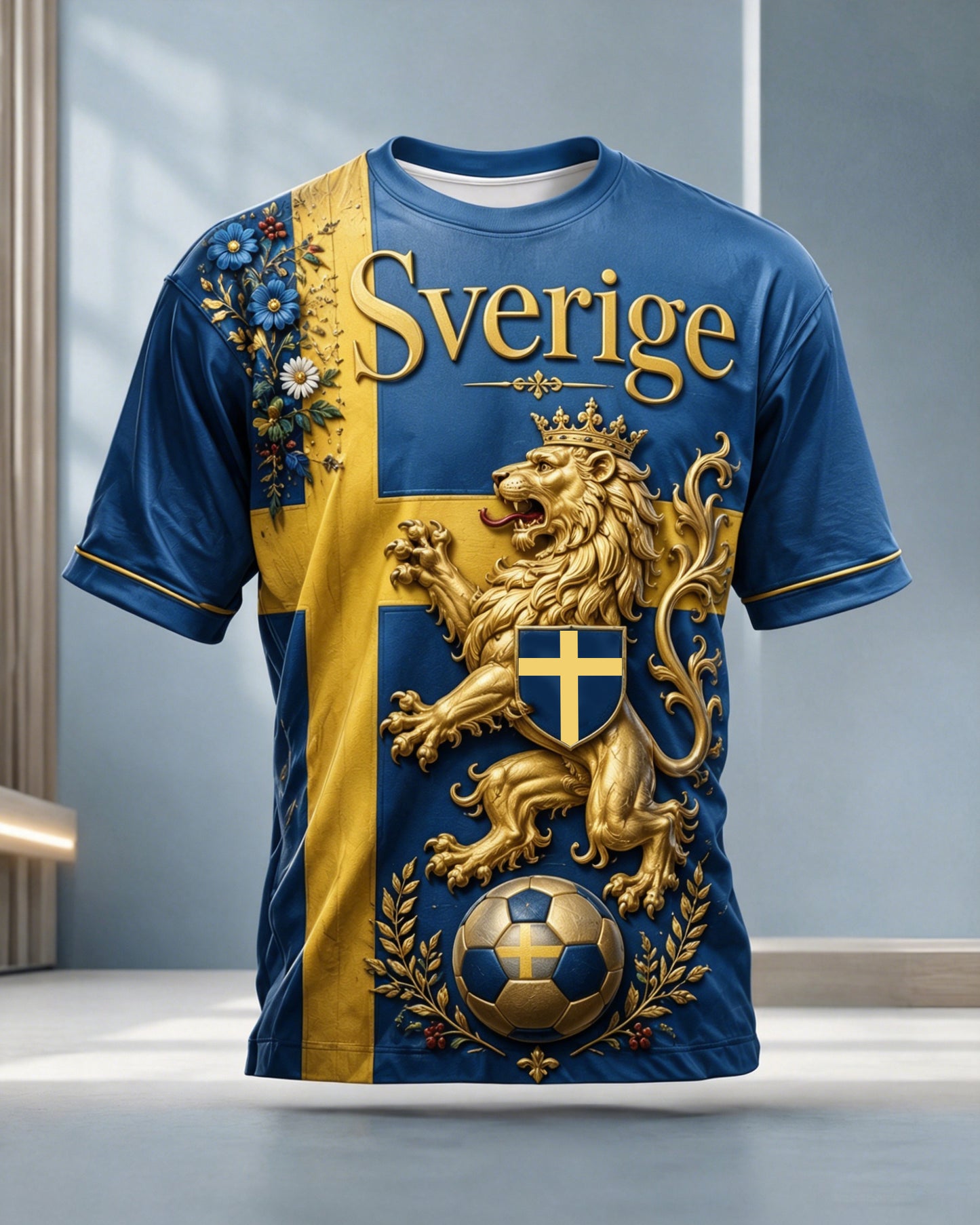 Herrarnas fotbollsmatch – hejarklackkonsttryck T-shirt