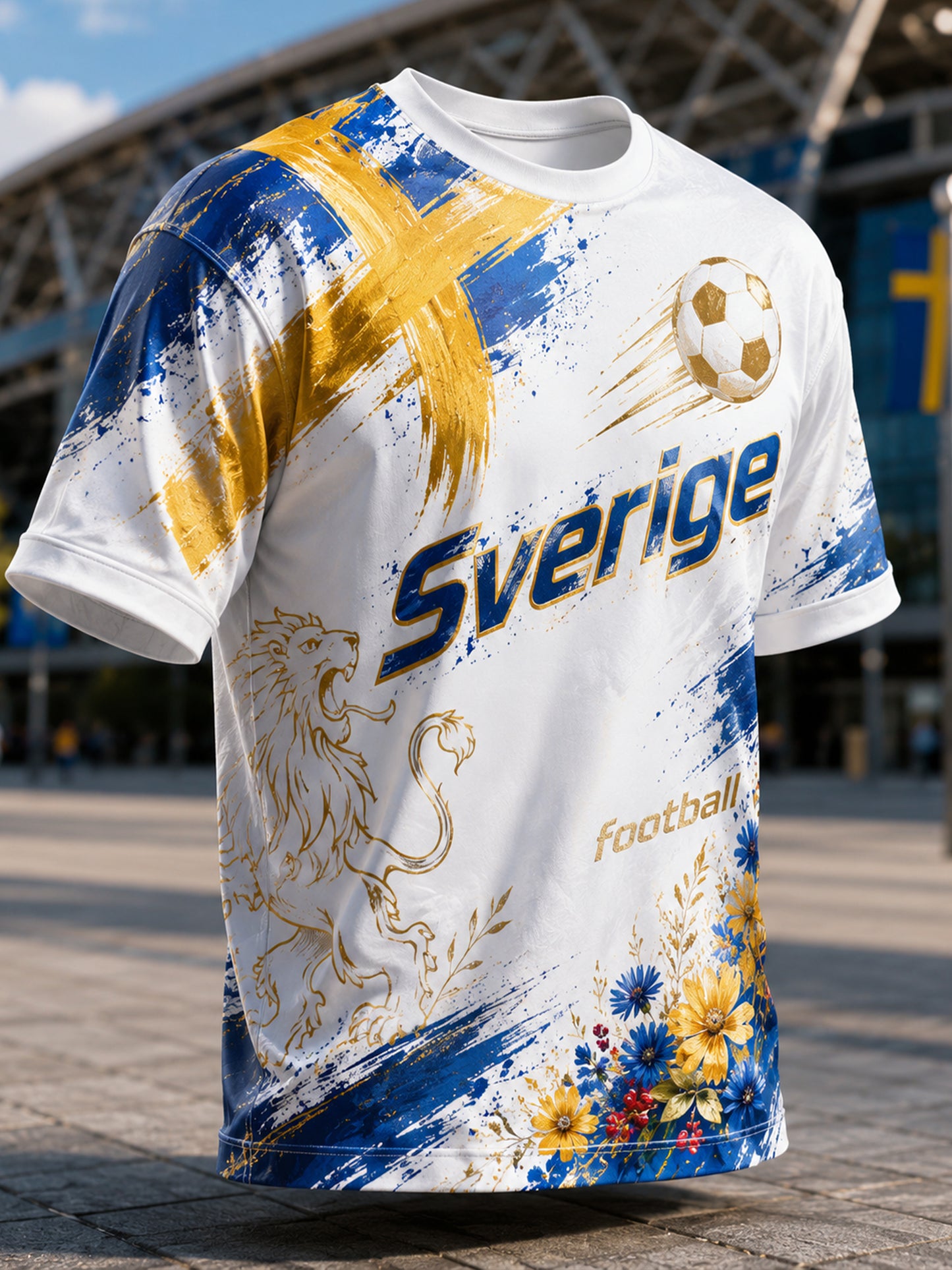 Herrarnas fotbollsmatch – hejarklackkonsttryck T-shirt