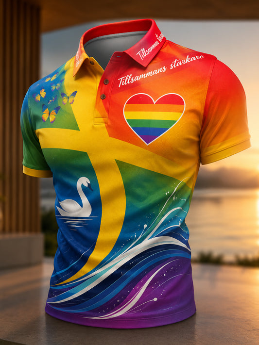 Mäns Stockholm Pride vecka konst Skriv ut Polo.