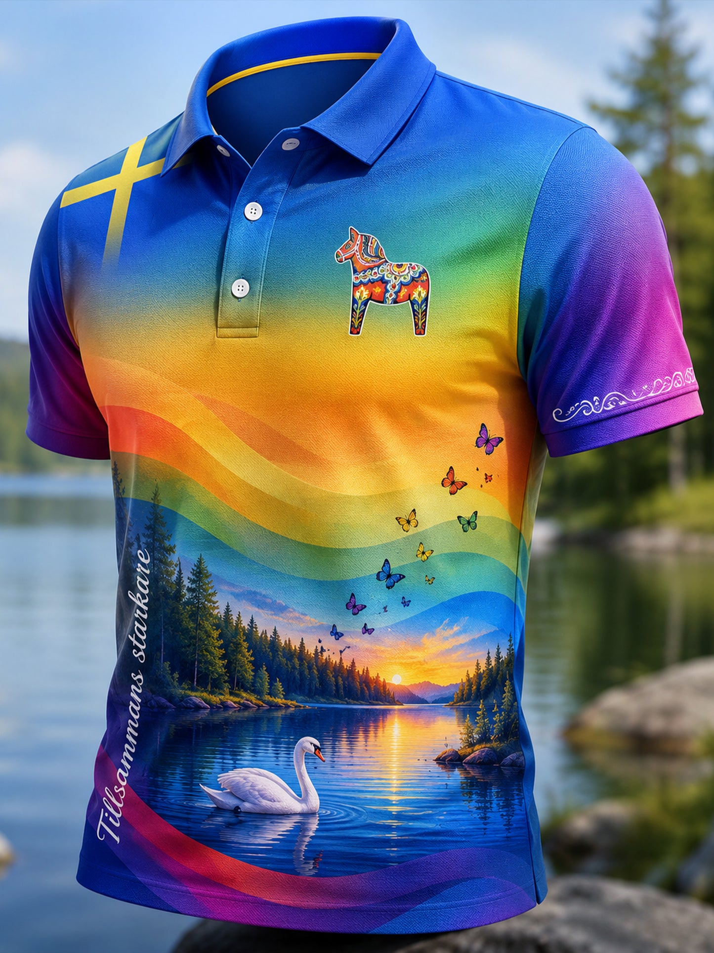 Mäns Stockholm Pride vecka konst Skriv ut Polo.