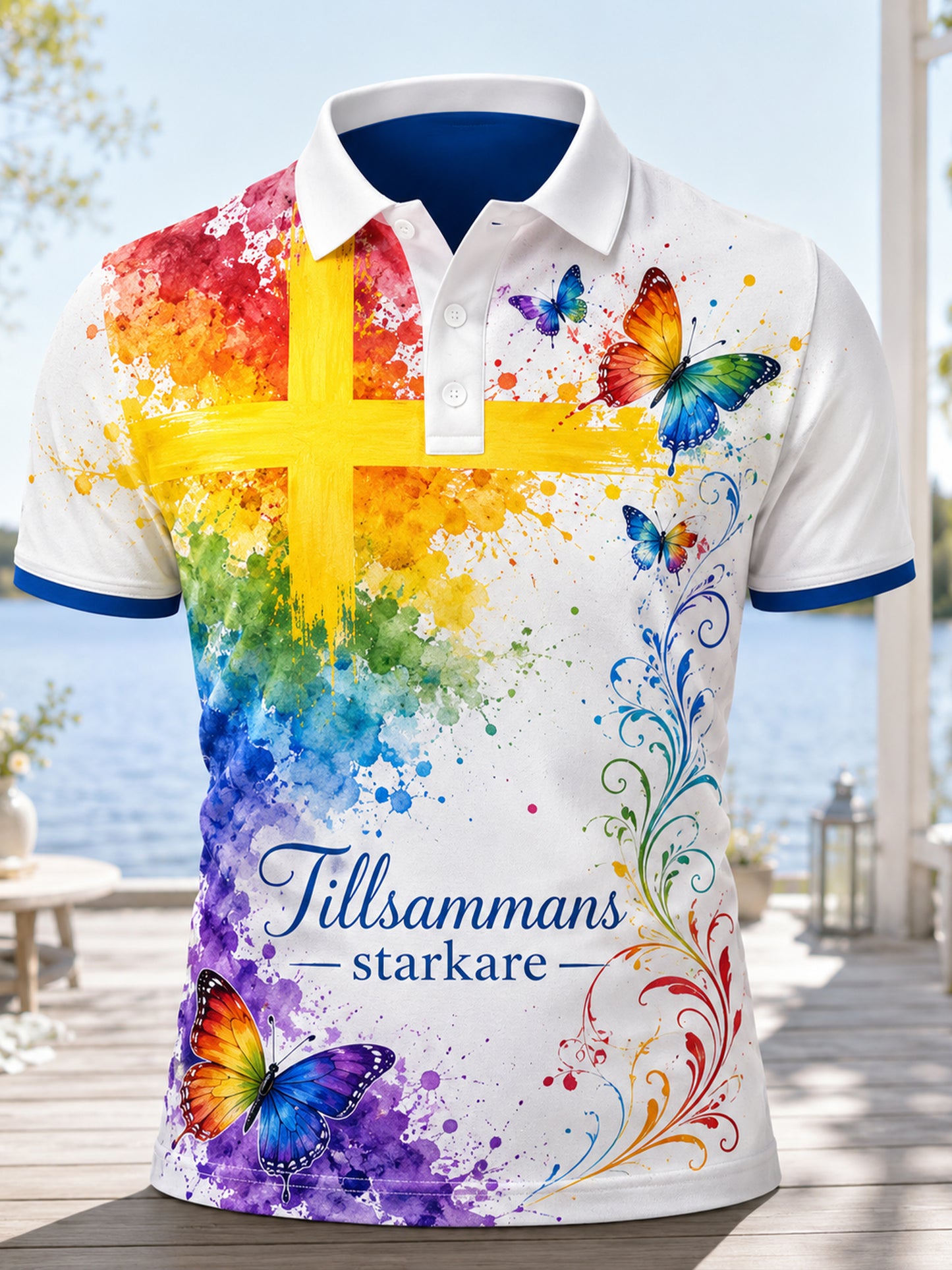 Mäns Stockholm Pride vecka konst Skriv ut Polo.