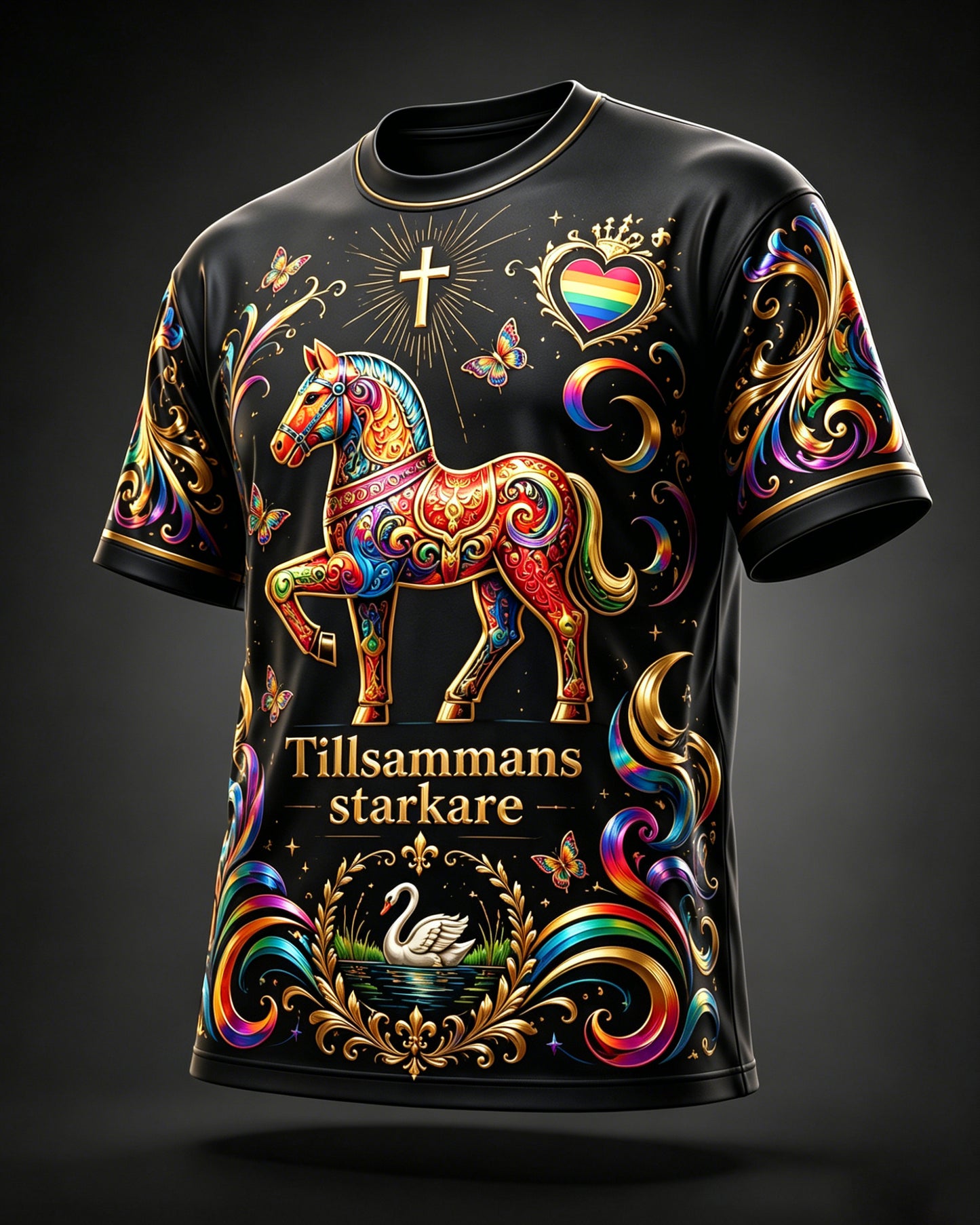 Konsttryck T-shirt för Herrarnas Stockholm Pride Week