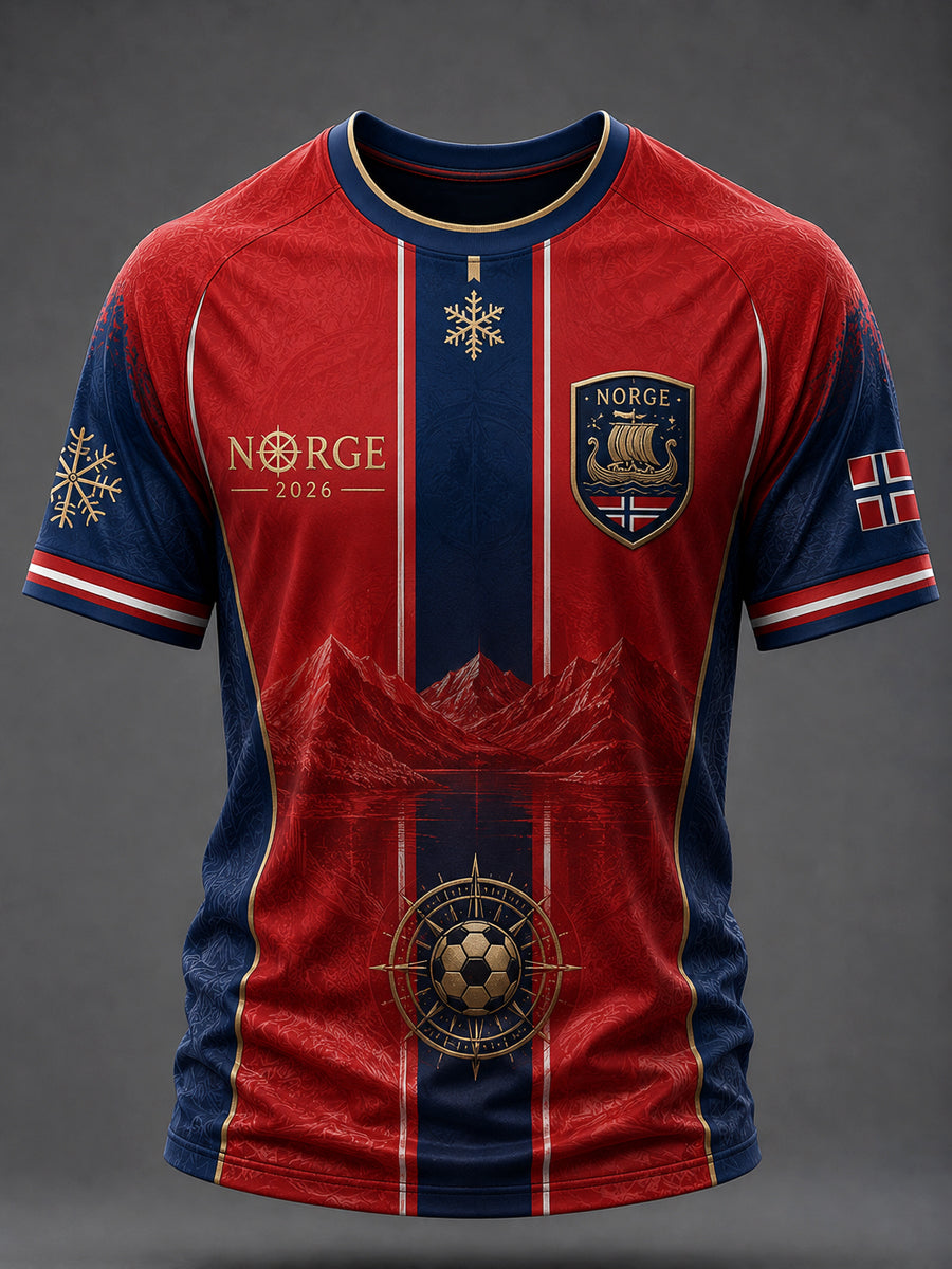 Norge klassisk fotballtrøye 2026