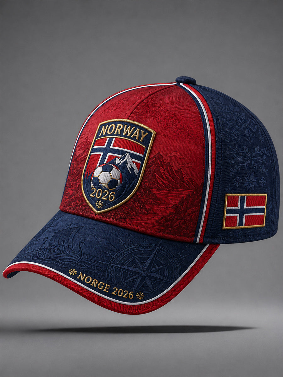 Unisex 2026 Norge Fotball Klassisk Basecap