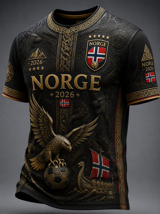 2026 Norge Fotball Totem Fritids-T-skjorte
