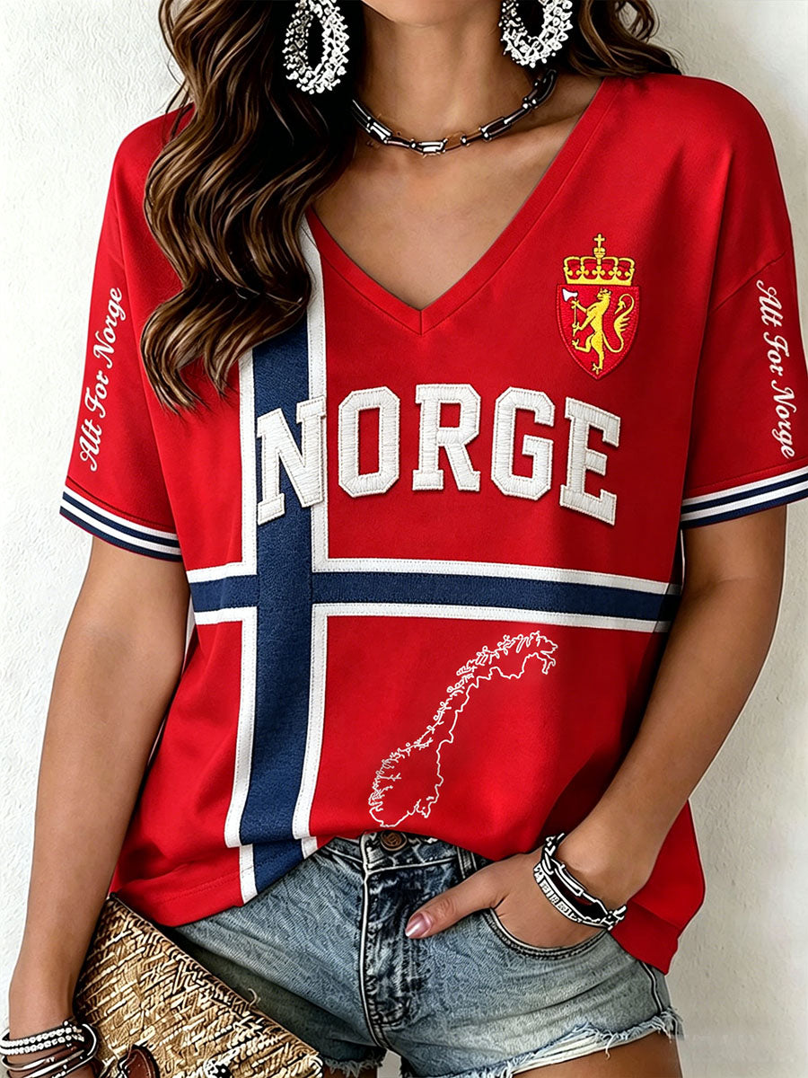 Kvinner Norge T-skjorte