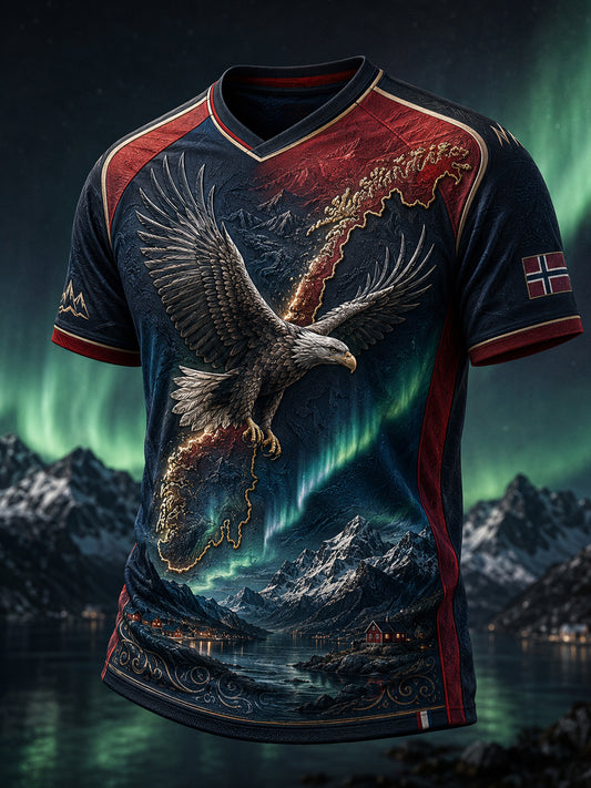 Retro norsk dykekunsttrykk avslappet t-skjorte