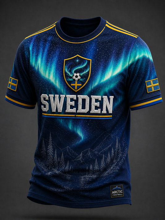 Herrfotboll i Sverige T-shirt med korta ärmar