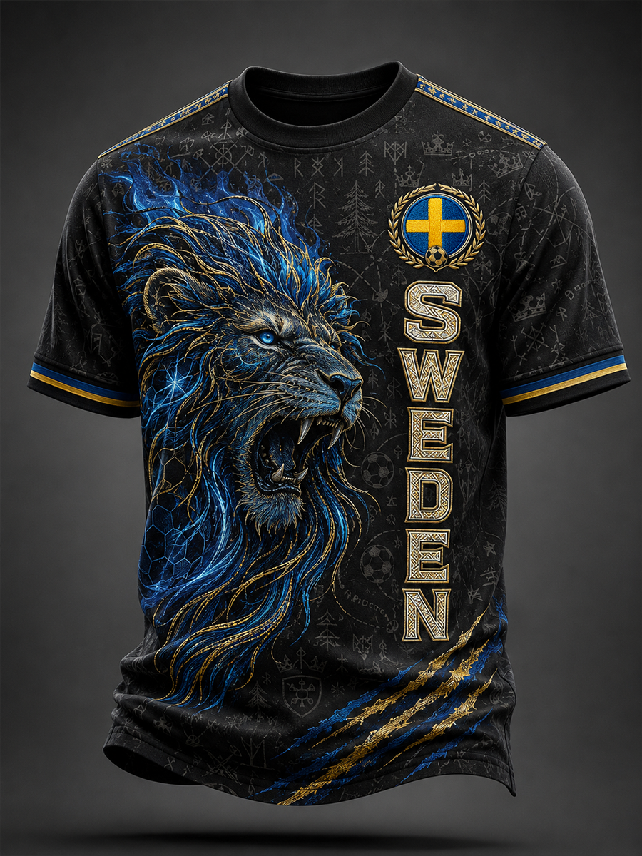 Herrfotboll i Sverige T-shirt med korta ärmar