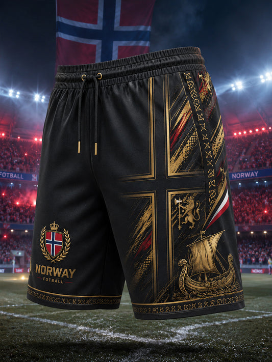 Herre-Viking-fotballprint-shorts