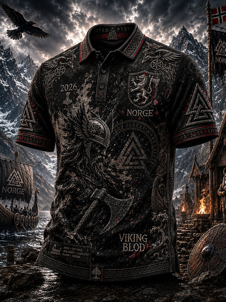 Menns norske fotball viking-t-skjorter