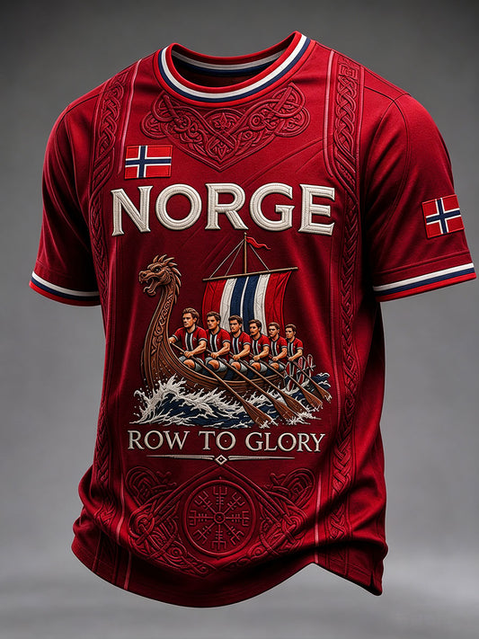 Herr Norge Ror Til Herlighet T-skjorte med korte ermer