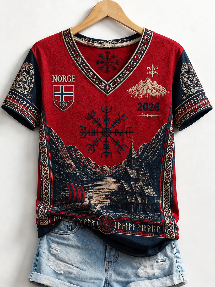 Kvinnerviiking-t-shirt