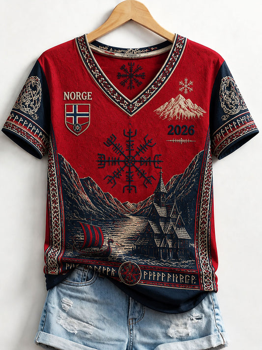 Kvinnerviiking-t-shirt